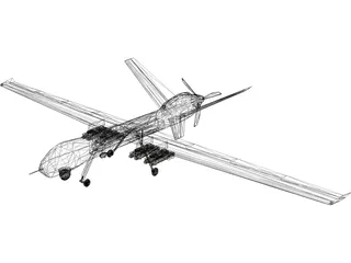General Atomics MQ-9 Reaper UAV Drone 3D Model preview