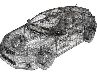 Lexus CT200h (2012) 3D Model preview