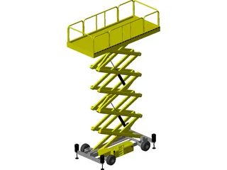 Scissor Lift 3D Model preview