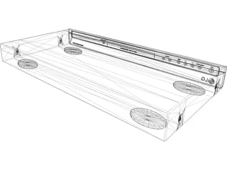 LG DVD 3D Model preview