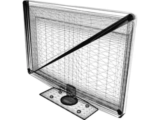 Philips LCD TV 3D Model preview