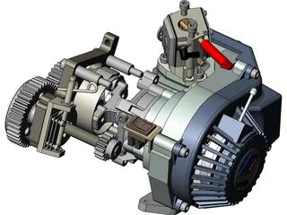 Modellsport Solo Engine 3D Model preview