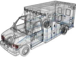 Ambulance 3D Model preview