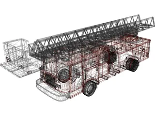 Firetruck 3D Model preview
