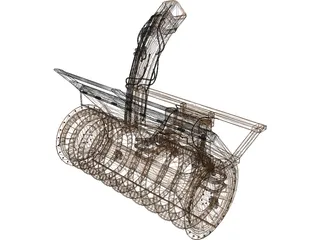 Snow Blower 3D Model preview