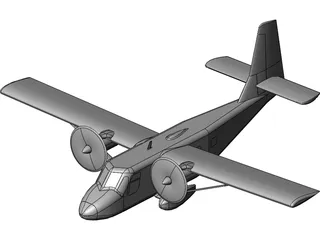 Australian GAF N22 Nomad 3D Model preview