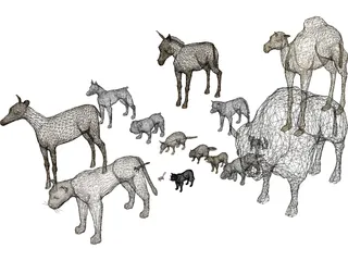 Animals Collection 3D Model preview