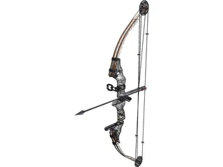 Hunting Bow 3D Model preview