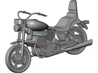 Motorcycle 3D Model preview