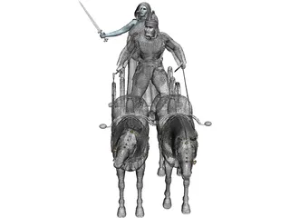 British Chariot 3D Model preview