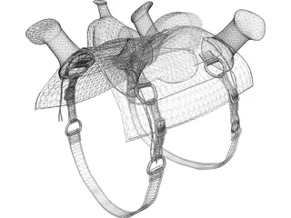 Celtic Saddle 3D Model preview
