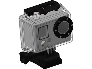 GoPro Hero Camera 3D Model preview