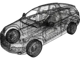 Audi Q7 (2008) 3D Model preview