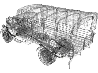 Opel Blitz 3D Model preview