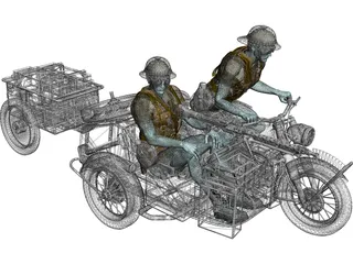 BMW R75 3D Model preview