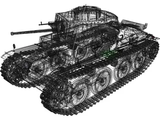 Panzer 38 3D Model preview