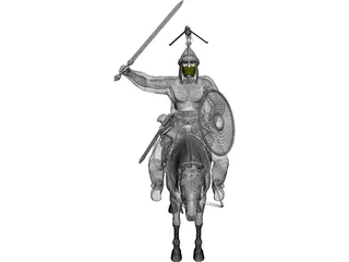 Celtic Noble Cavalry 3D Model preview