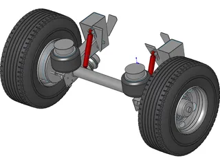 Hendrickson Suspension 3D Model preview