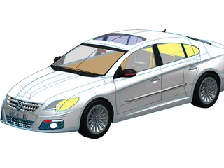 Volkswagen Passat (2010) 3D Model preview