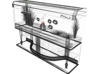 Aquarium 3D Model preview