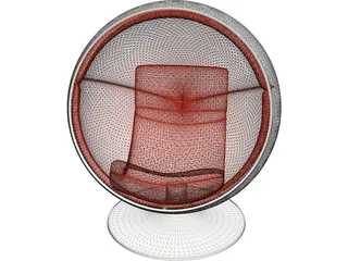 Ball Chair 3D Model preview