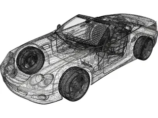 Mercedes-Benz SL500 (2009) 3D Model preview