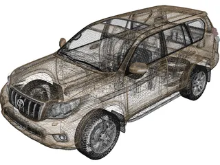 Toyota Land Cruiser Prado 150 (2010) 3D Model preview