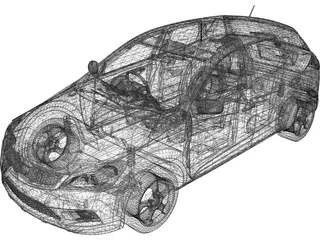 Kia Ceed (2010) 3D Model preview
