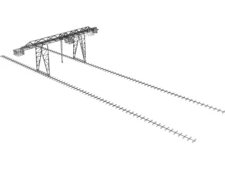 Metal Crane 3D Model preview