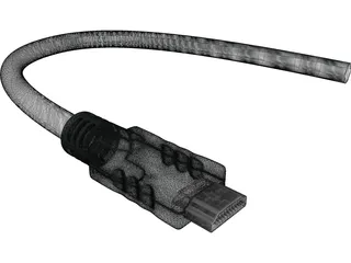 HDMI Plug 3D Model preview