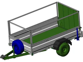 Trailer 3D Model preview