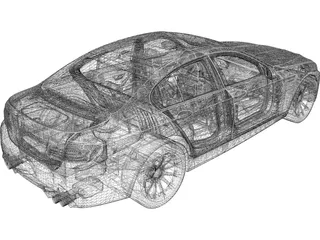 BMW M5 (2012) 3D Model preview
