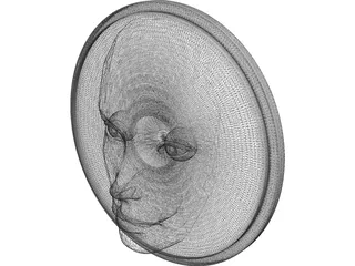 Face Disk 3D Model preview