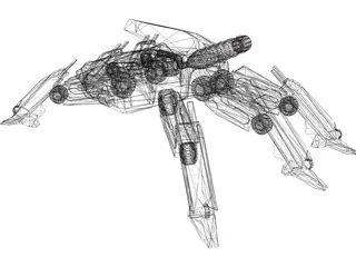 Mecha Spider 3D Model preview