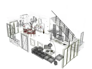 Living Room 3D Model preview