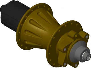 MTB Rear Freehub 3D Model preview