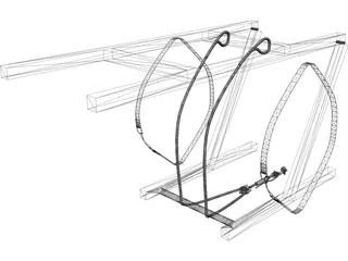 Liferaft Holder 3D Model preview