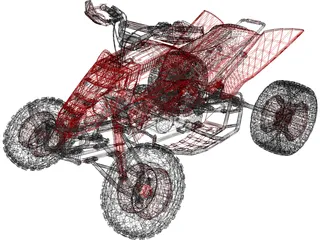 Quad Bike 3D Model preview