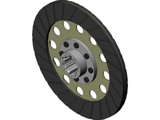 Clutch Friction Disc 3D Model preview