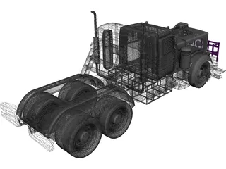 Peterbilt 359 Monster 3D Model preview