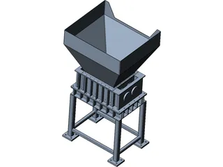 Shrijala Twin Shaft Shreeder 3D Model preview