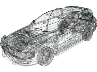 Subaru Impreza Wagon (1997) 3D Model preview