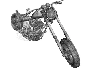 Harley-Davidson 3D Model preview