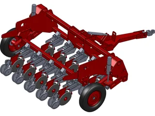 Agricultural Planter 3D Model preview