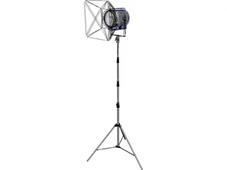 Studio Light with Stand 3D Model preview