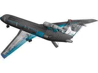 Yakovlev Yak-42D 3D Model preview