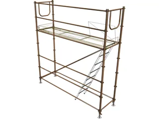 Tubular Scaffolding 3D Model preview