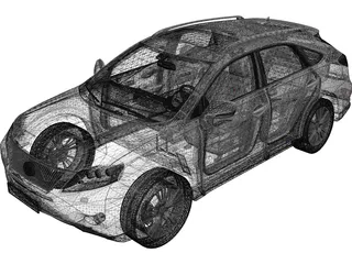 Lexus RX450h (2011) 3D Model preview