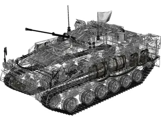 Warrior MCV UN 3D Model preview