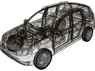 Renault (Dacia) Duster 3D Model preview